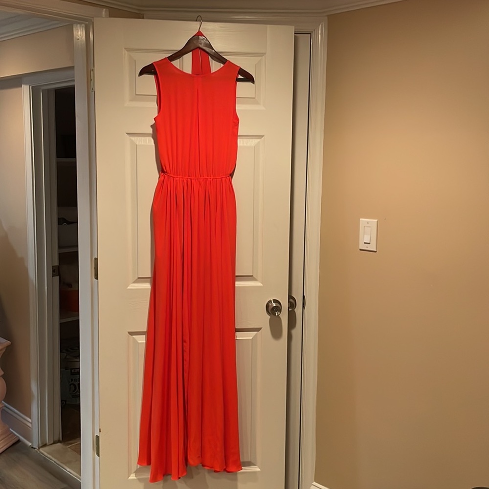 VICI Oliviacious bright orange flowy dress size small - Picture 5 of 5